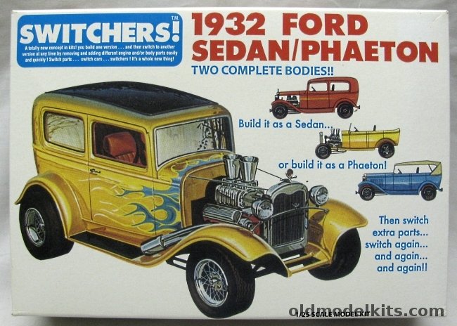 Learning Curve 1/25 1932 Ford Sedan or Phaeton (Ex-AMT) - Switchers, 21896P plastic model kit